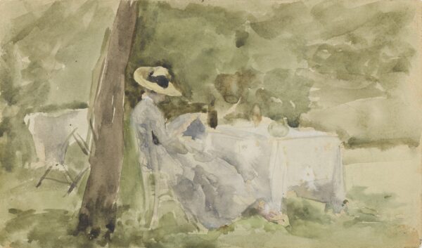 Breakfast in the Garden - by James Abbott McNeill Whistler