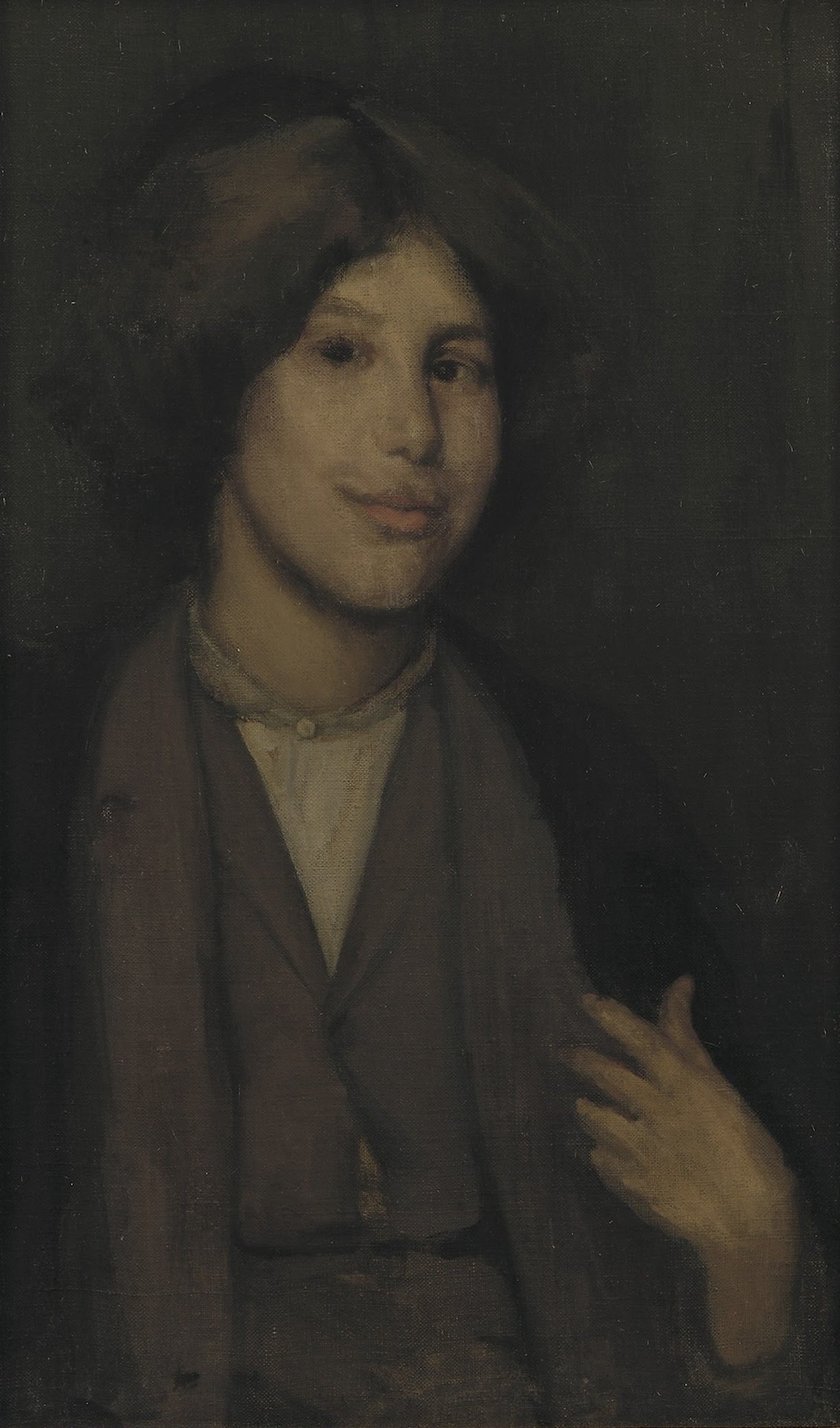Vert et Or: Le Raconteur (Green and Gold: The Storyteller) - by James Abbott McNeill Whistler