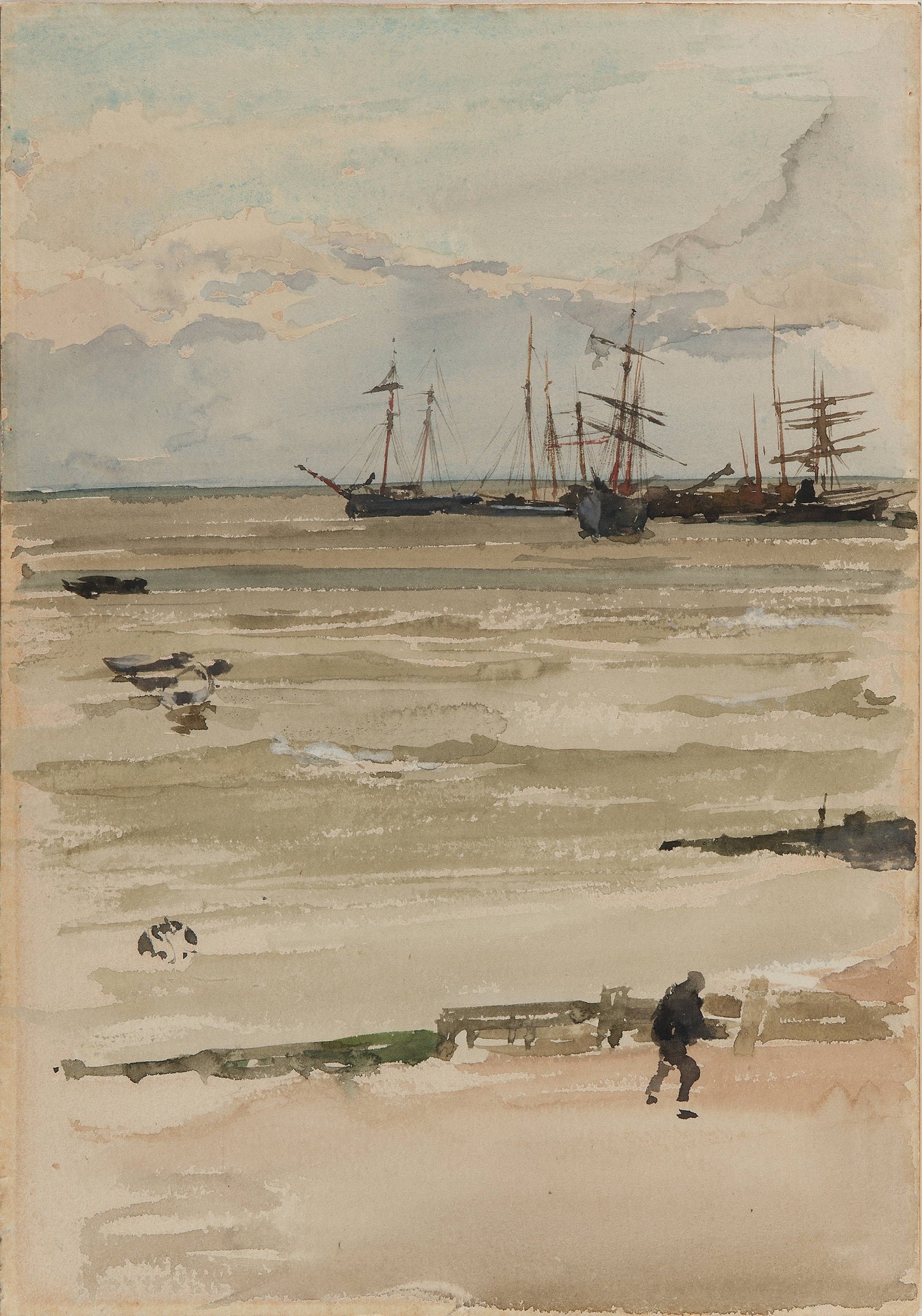The Anchorage - by James Abbott McNeill Whistler