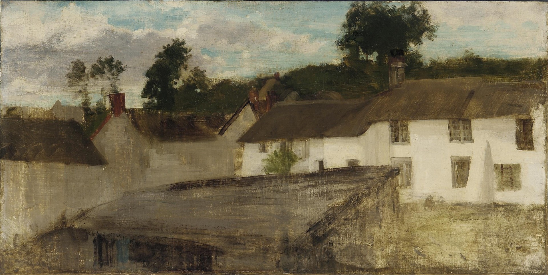 Green and Silver: The Devonshire Cottages - by James Abbott McNeill Whistler