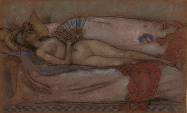Pour le pastel: Rose and Opal - by James Abbott McNeill Whistler