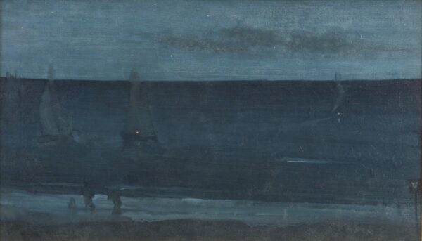 Nocturne: Blue and Silver--Bognor - by James Abbott McNeill Whistler