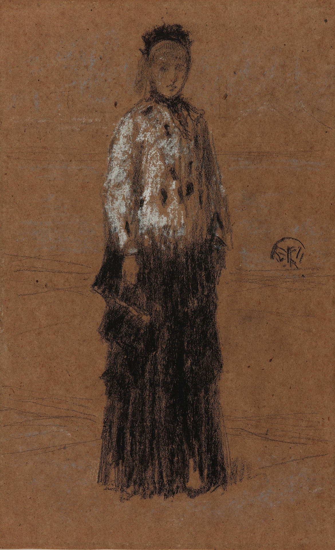 The Ermine Coat - by James Abbott McNeill Whistler