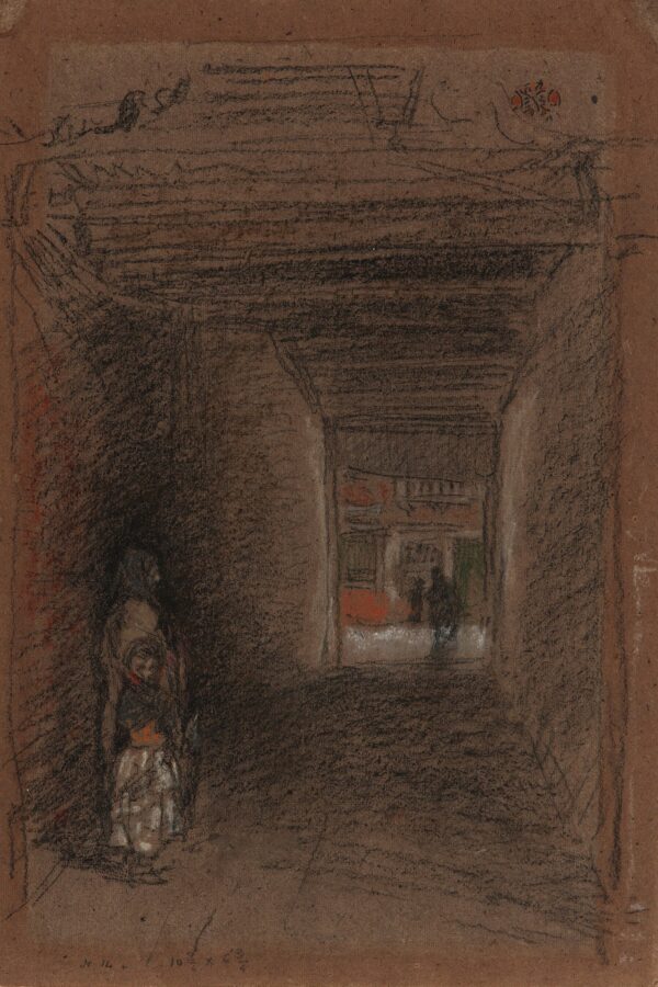 The Beggars - Winter - by James Abbott McNeill Whistler