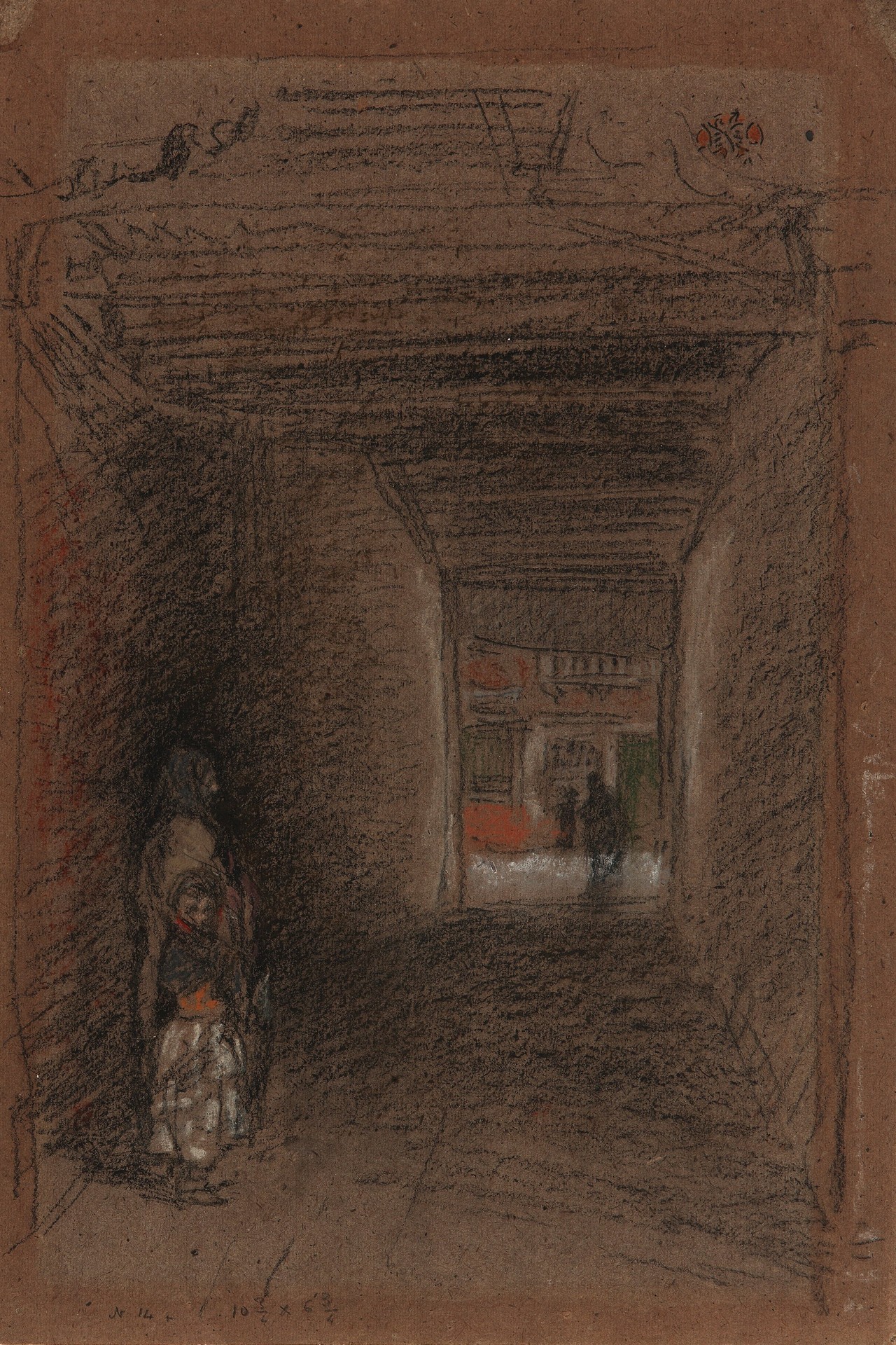 The Beggars - Winter - by James Abbott McNeill Whistler