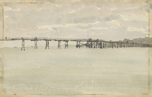 Grey and Silver: Pier, Southend - by James Abbott McNeill Whistler