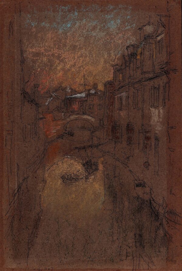 Winter Evening - by James Abbott McNeill Whistler