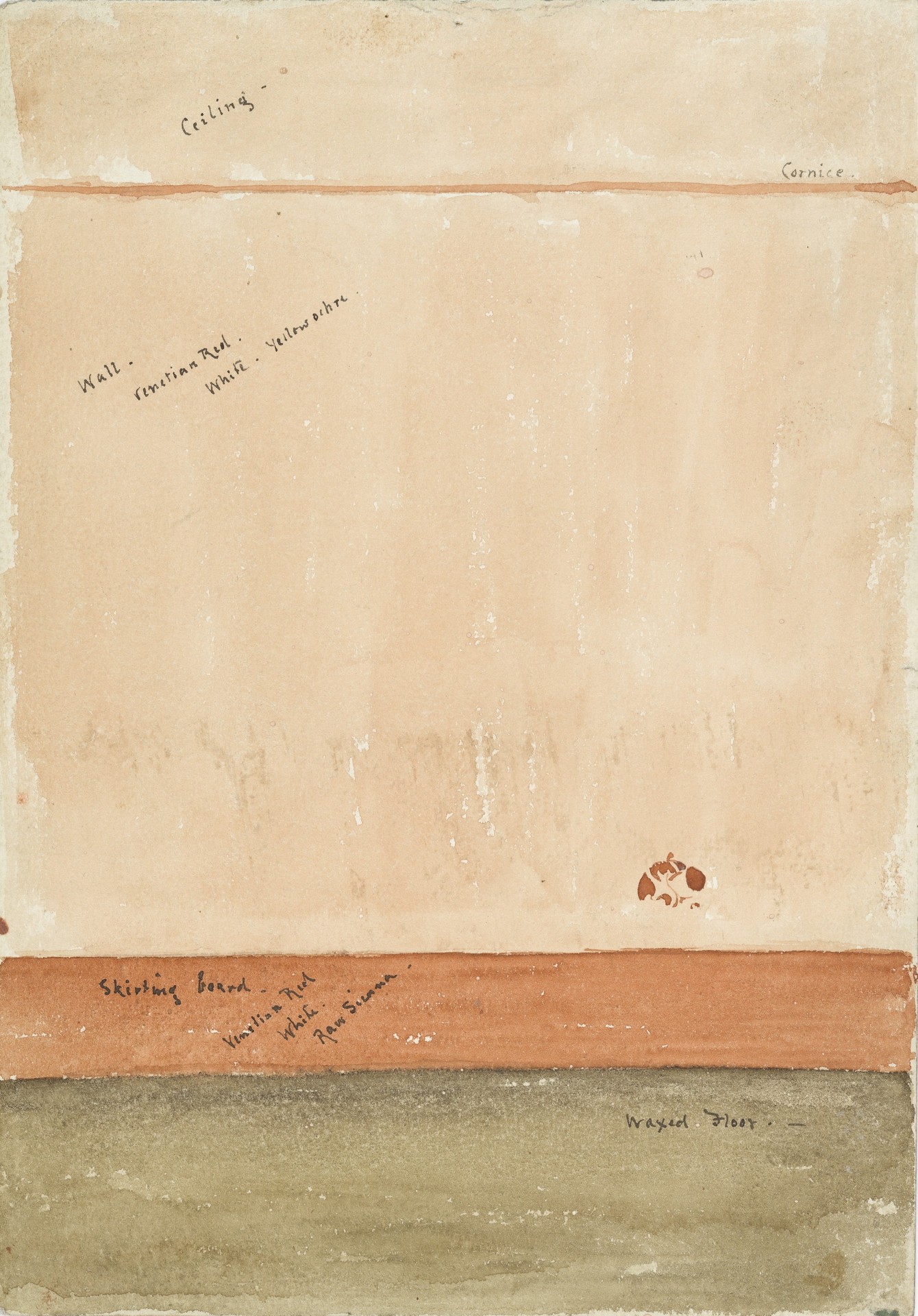 Design for the Coloring of a Room - by James Abbott McNeill Whistler