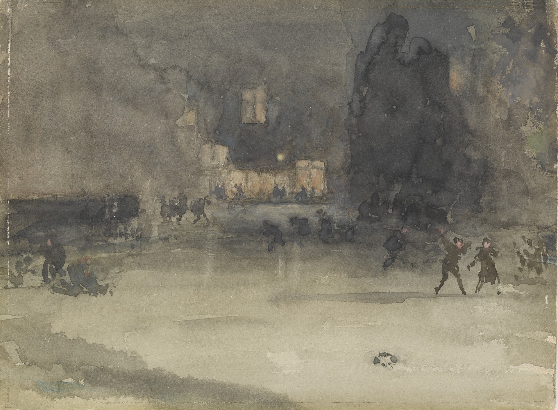 Nocturne: Amsterdam in Winter - by James Abbott McNeill Whistler