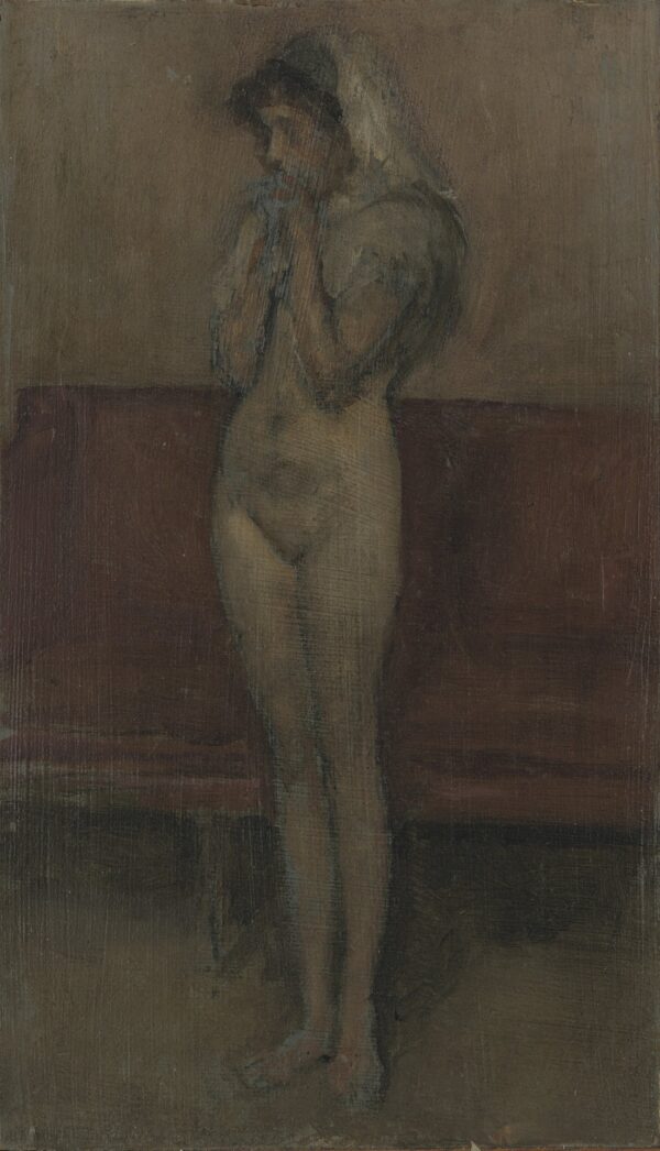 Rose and Brown: La Cigale - by James Abbott McNeill Whistler