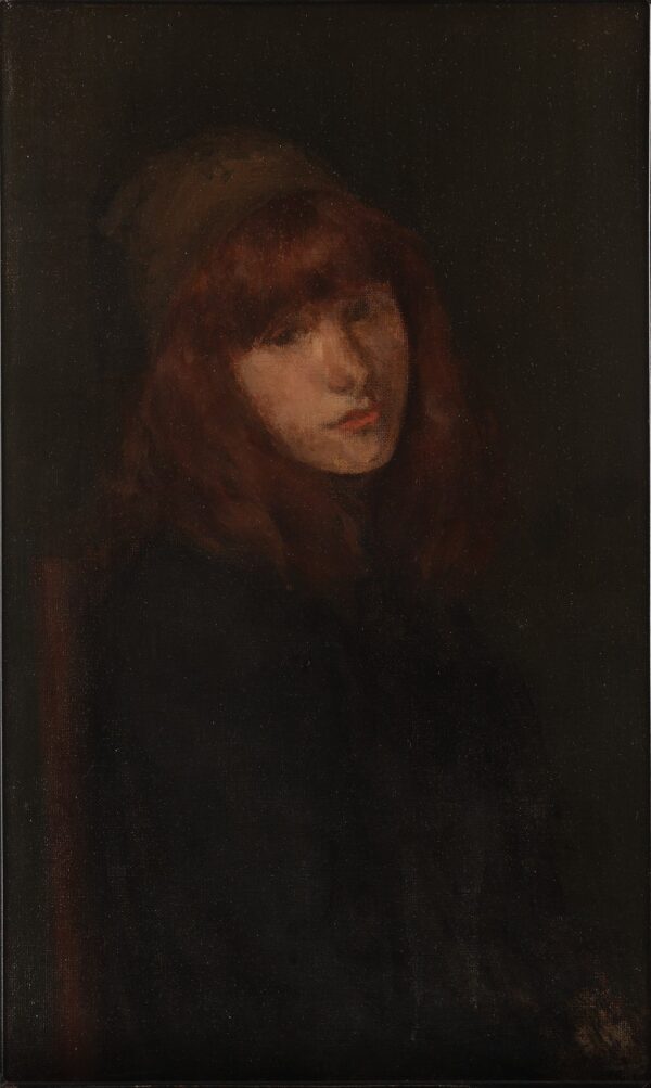 The Green and Gold: The Little Green Cap - by James Abbott McNeill Whistler