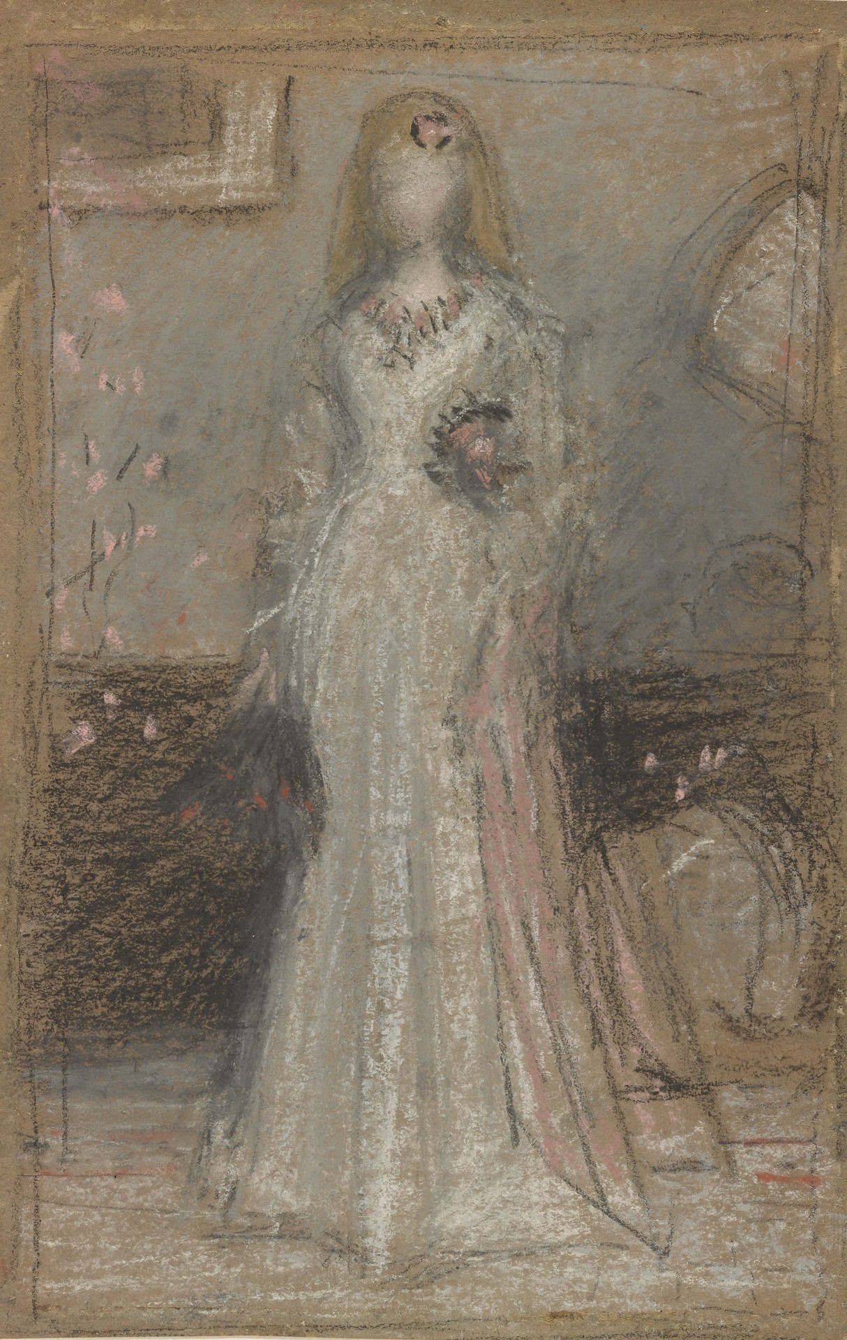 Study in Grey and Pink - by James Abbott McNeill Whistler