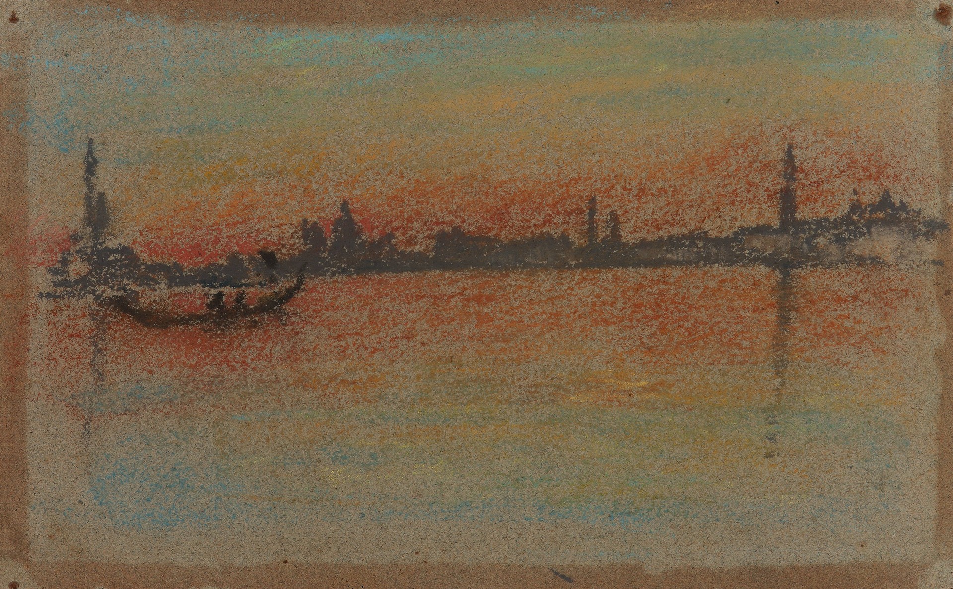 Venice: Sunset on Harbour - by James Abbott McNeill Whistler