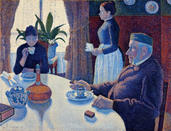 The dining room, Opus 152 - by Paul Signac