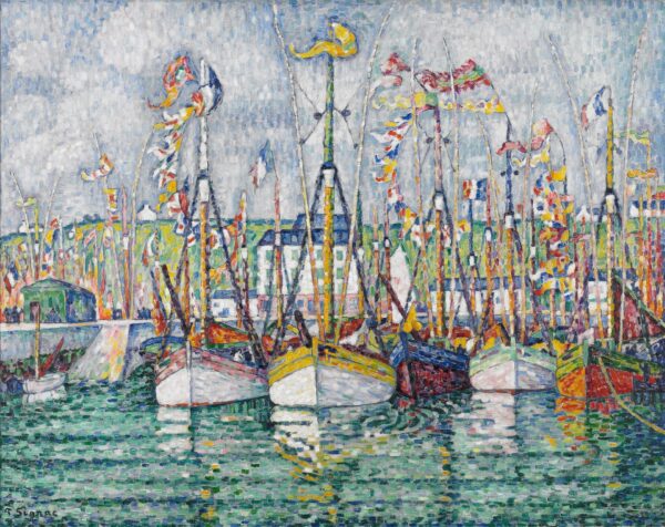 Blessing of the Tuna Fleet at Groix - by Paul Signac