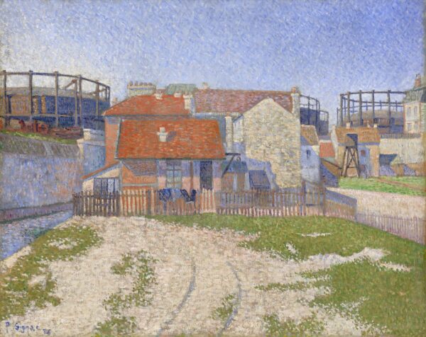 Gasometers at Clichy - by Paul Signac