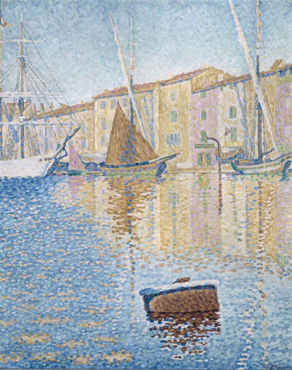 The Red Buoy, Saint-Tropez, 1895 - by Paul Signac