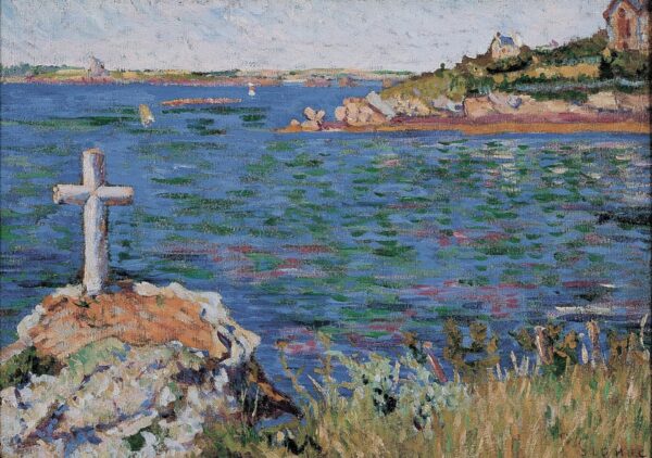 St. Briac, the Cross of the Seamen - by Paul Signac