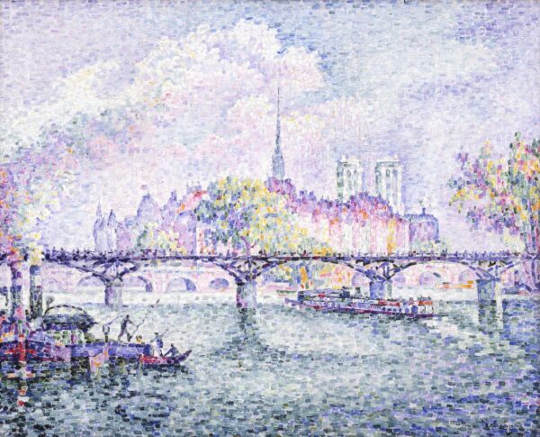 Le Pont des Arts - by Paul Signac