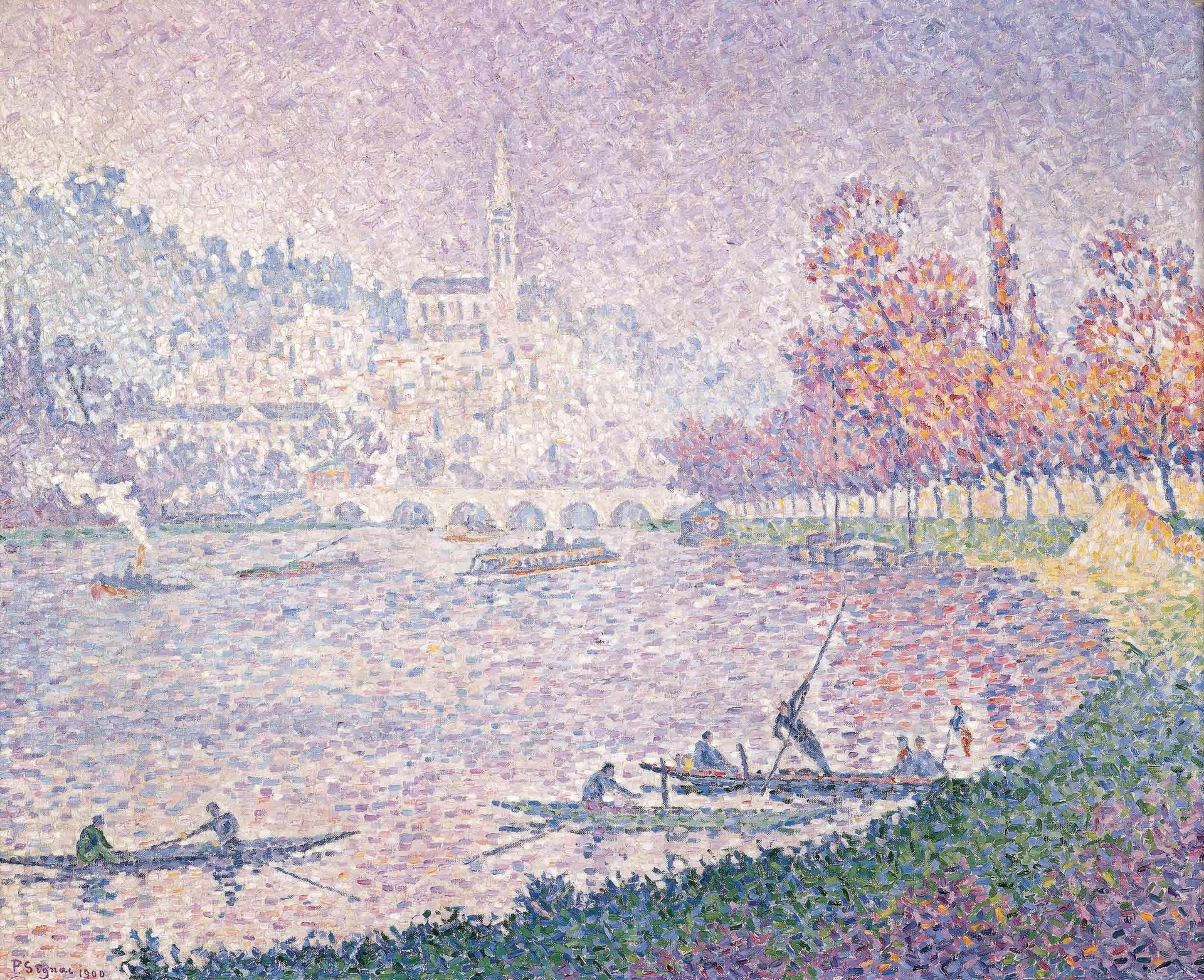 Saint-Cloud - by Paul Signac