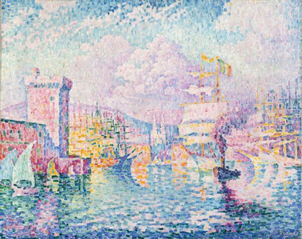 La Tour Rose, Marseille (The Pink Tower, Marseille) - by Paul Signac