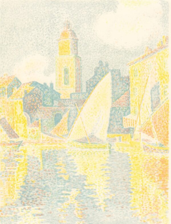 St. Tropez: The Port (Saint-Tropez: Le port) - by Paul Signac