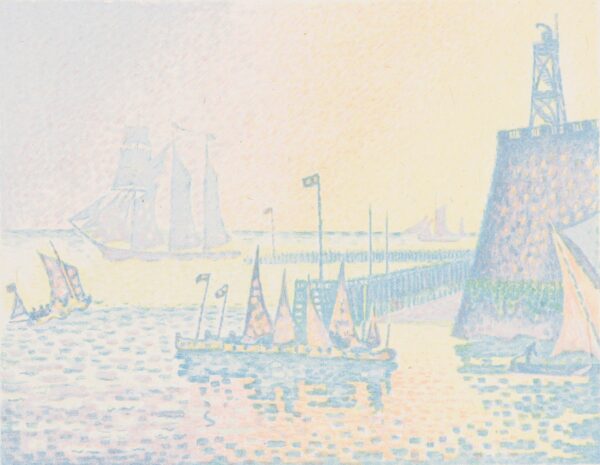 Le Soir La Jettee de Flessingue - by Paul Signac