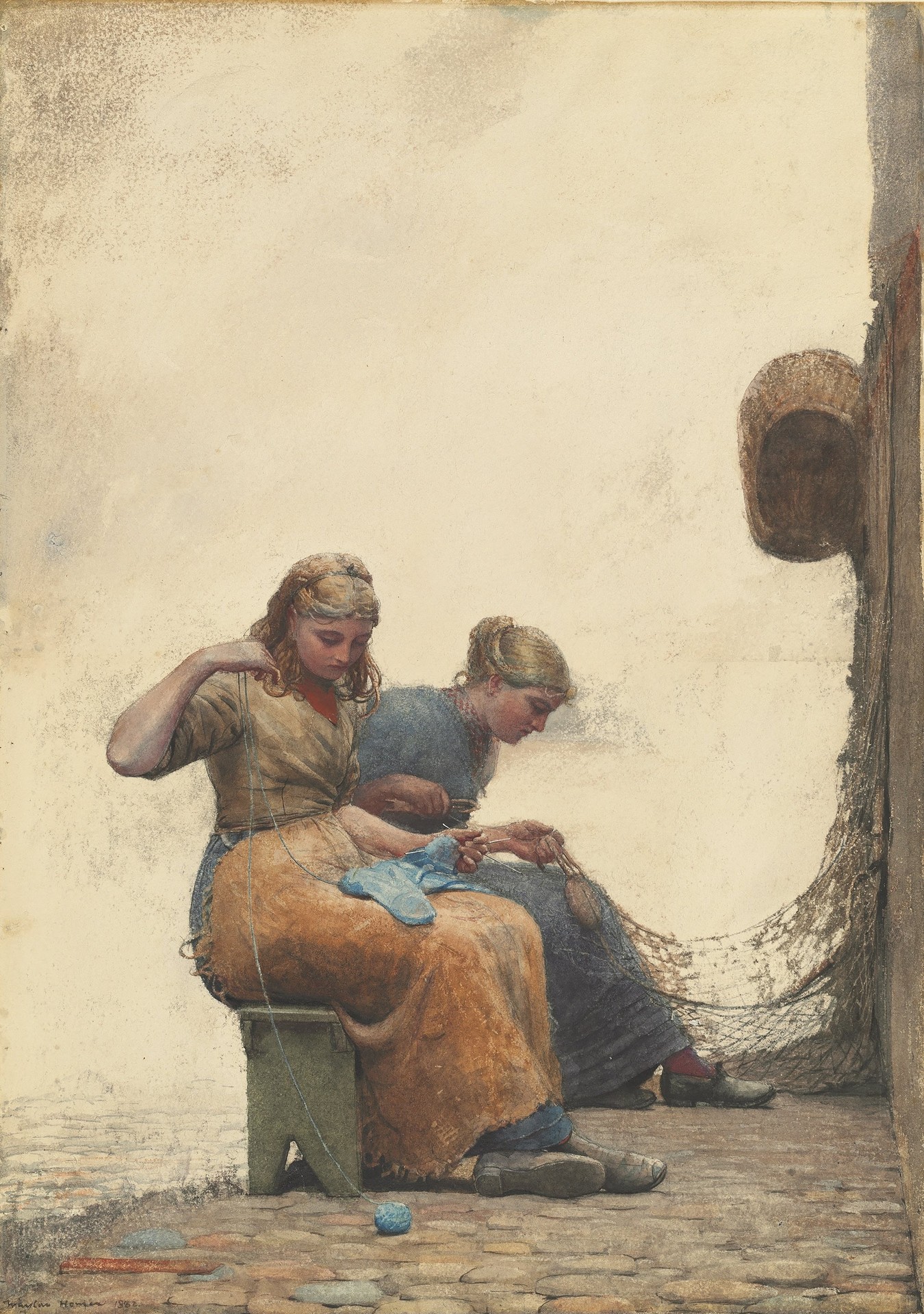 Mending the Nets - by Winslow Homer