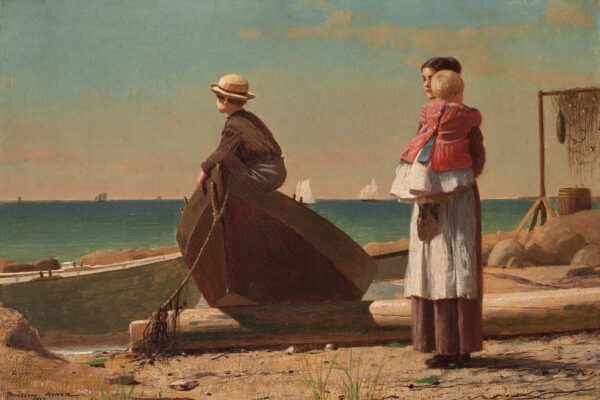 Dad's Coming! - by Winslow Homer