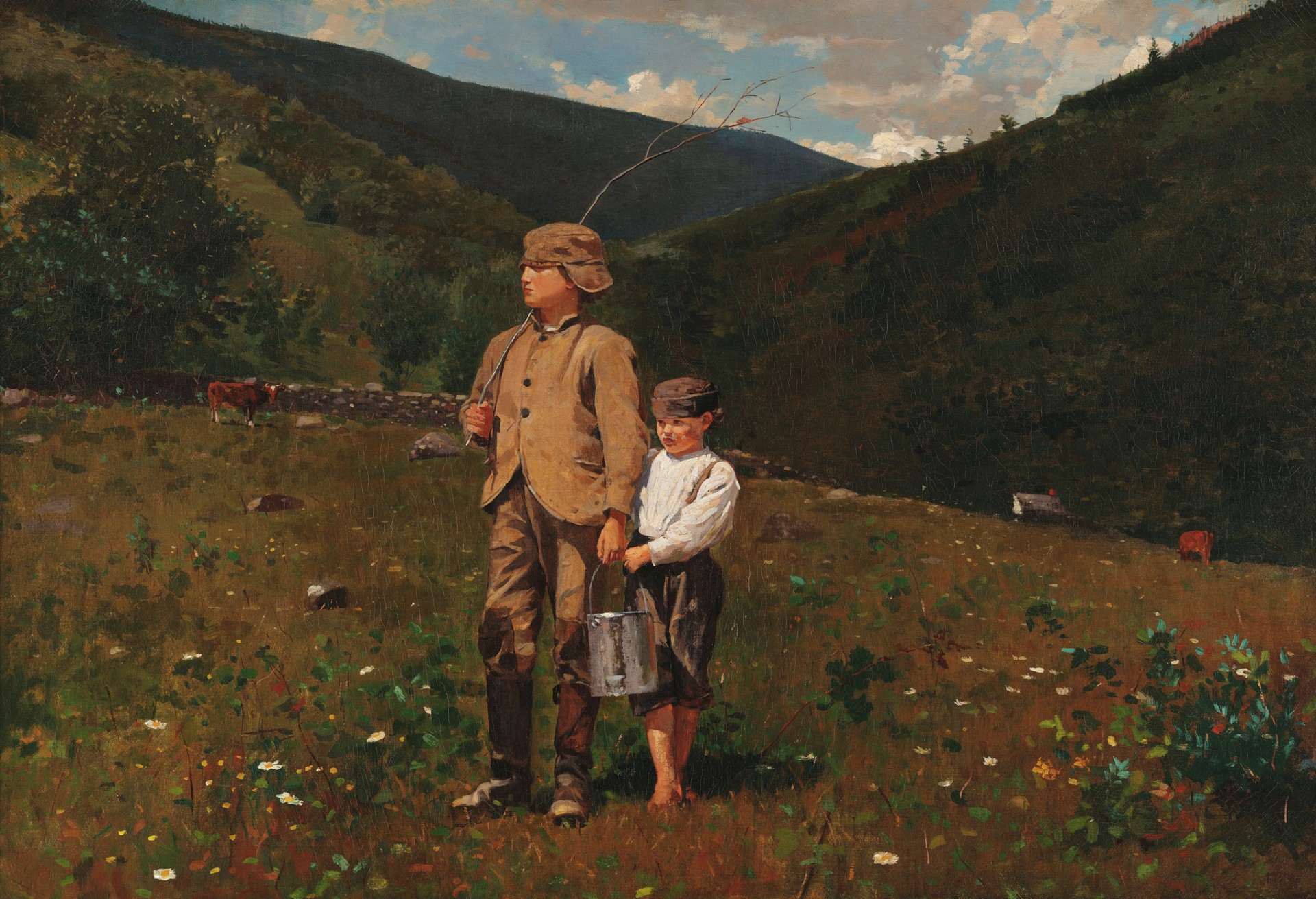 Crossing the Pasture - by Winslow Homer