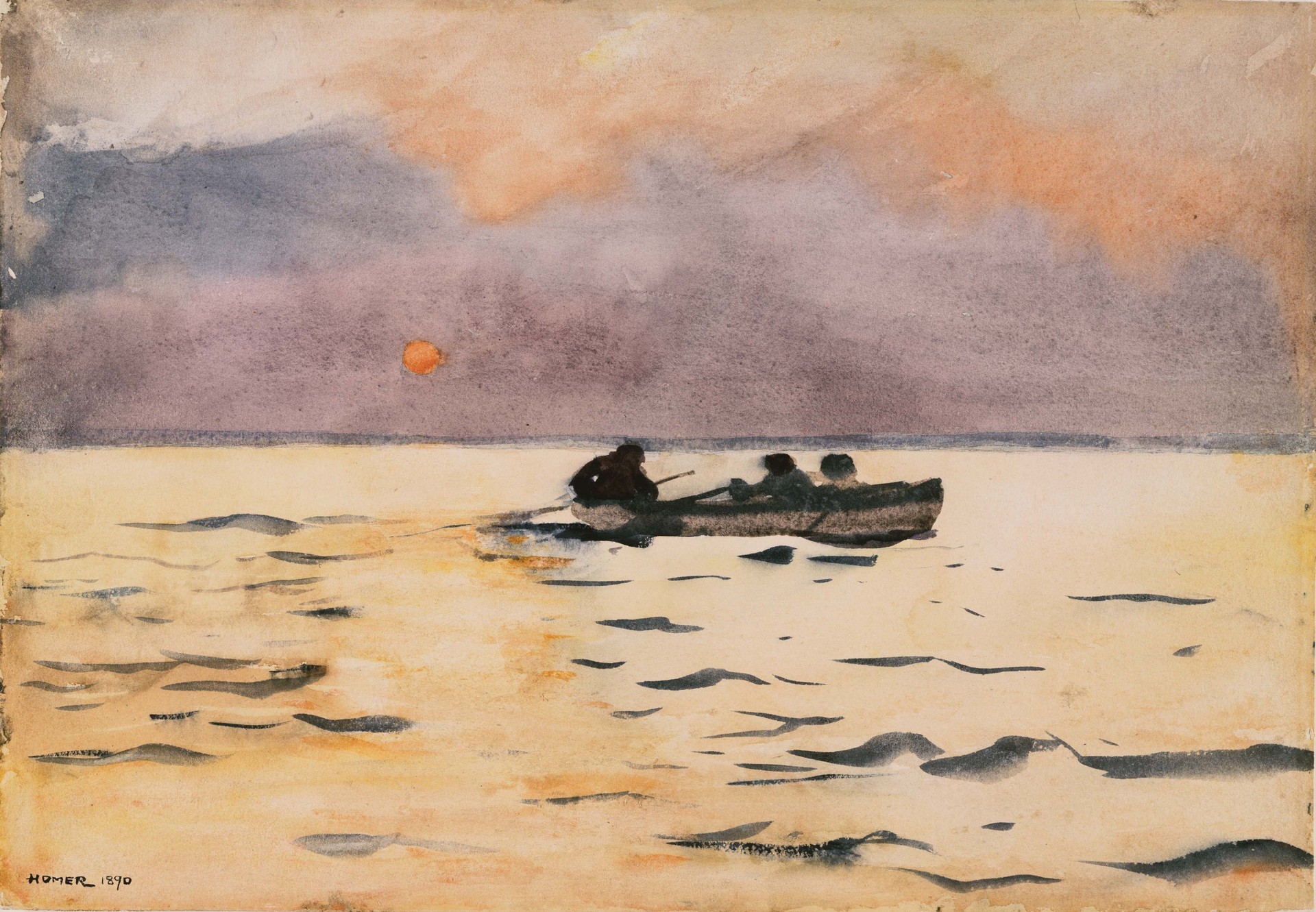 Rowing Home - by Winslow Homer