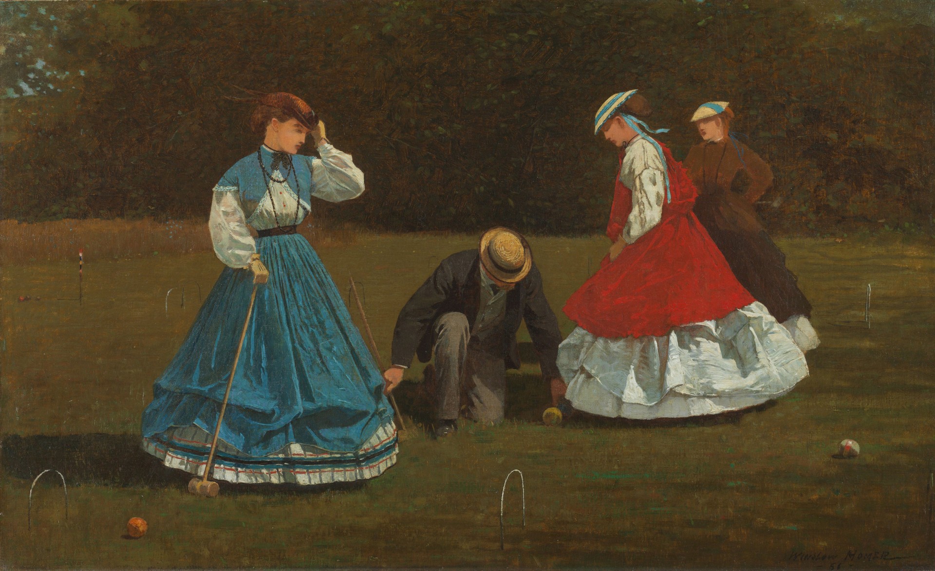 Croquet Scene - Winslow Homer