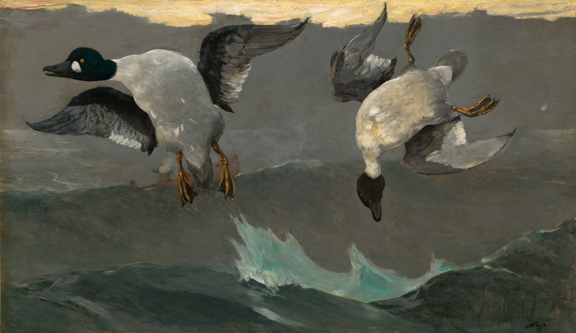 Right and Left - by Winslow Homer