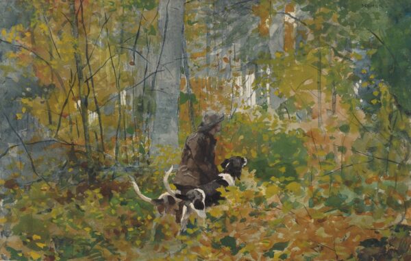 On the Trail - by Winslow Homer