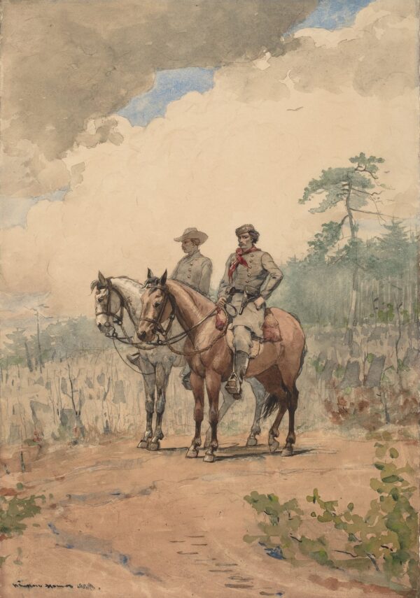 Two Scouts - by Winslow Homer