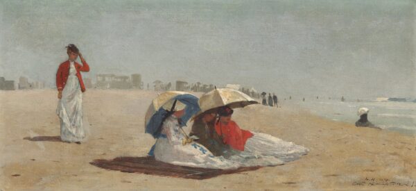 East Hampton Beach, Long Island - by Winslow Homer
