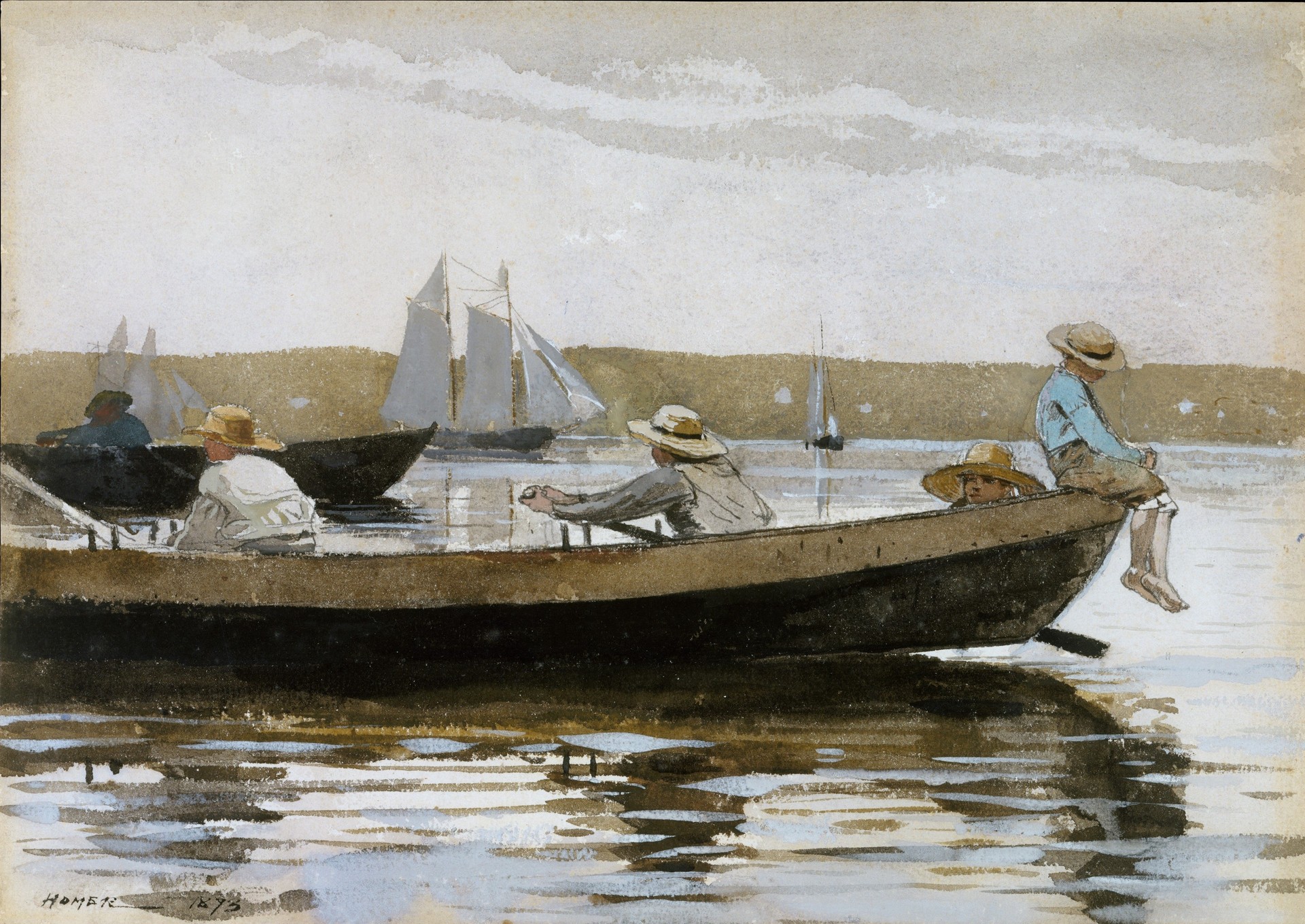 Boys in a Dory - by Winslow Homer