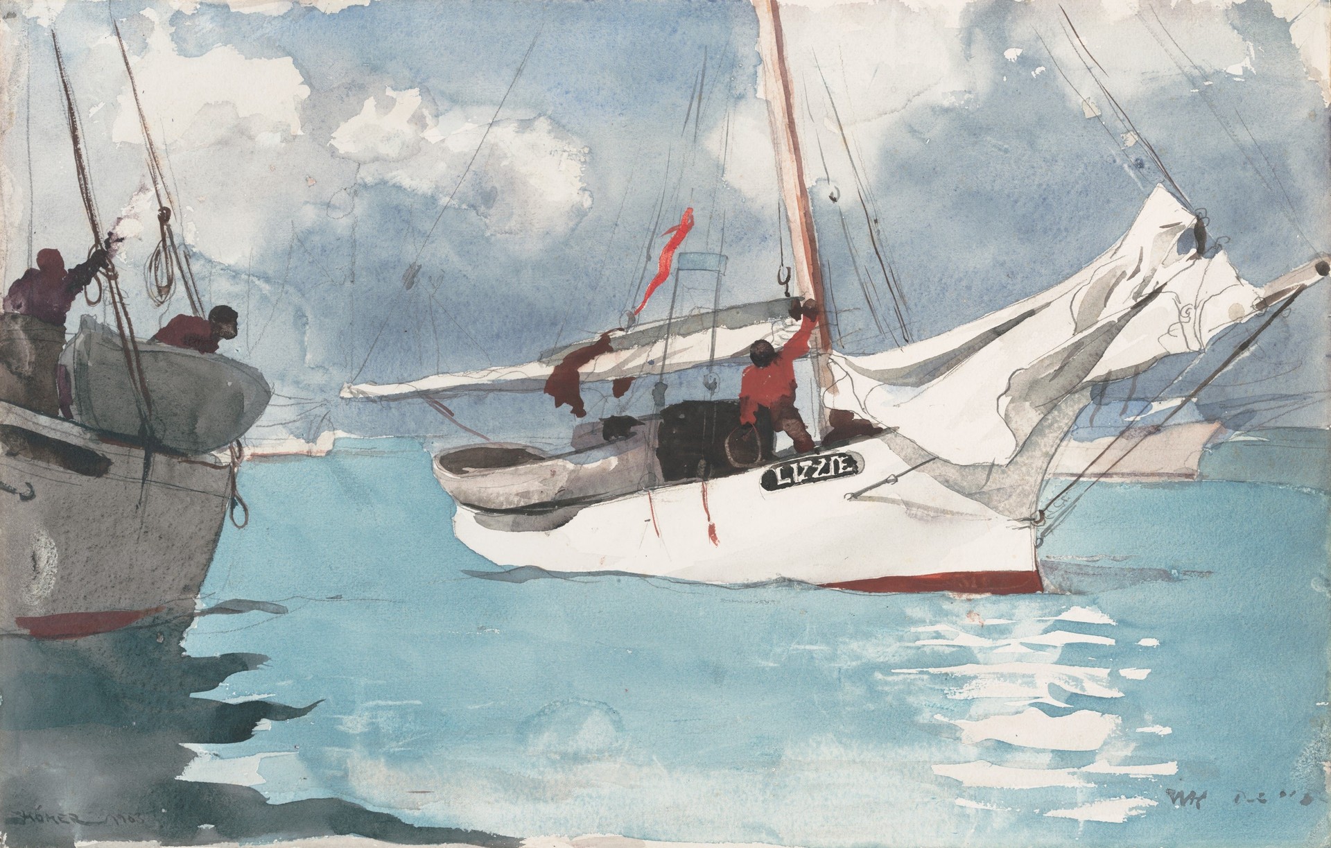 Fishing Boats, Key West - by Winslow Homer