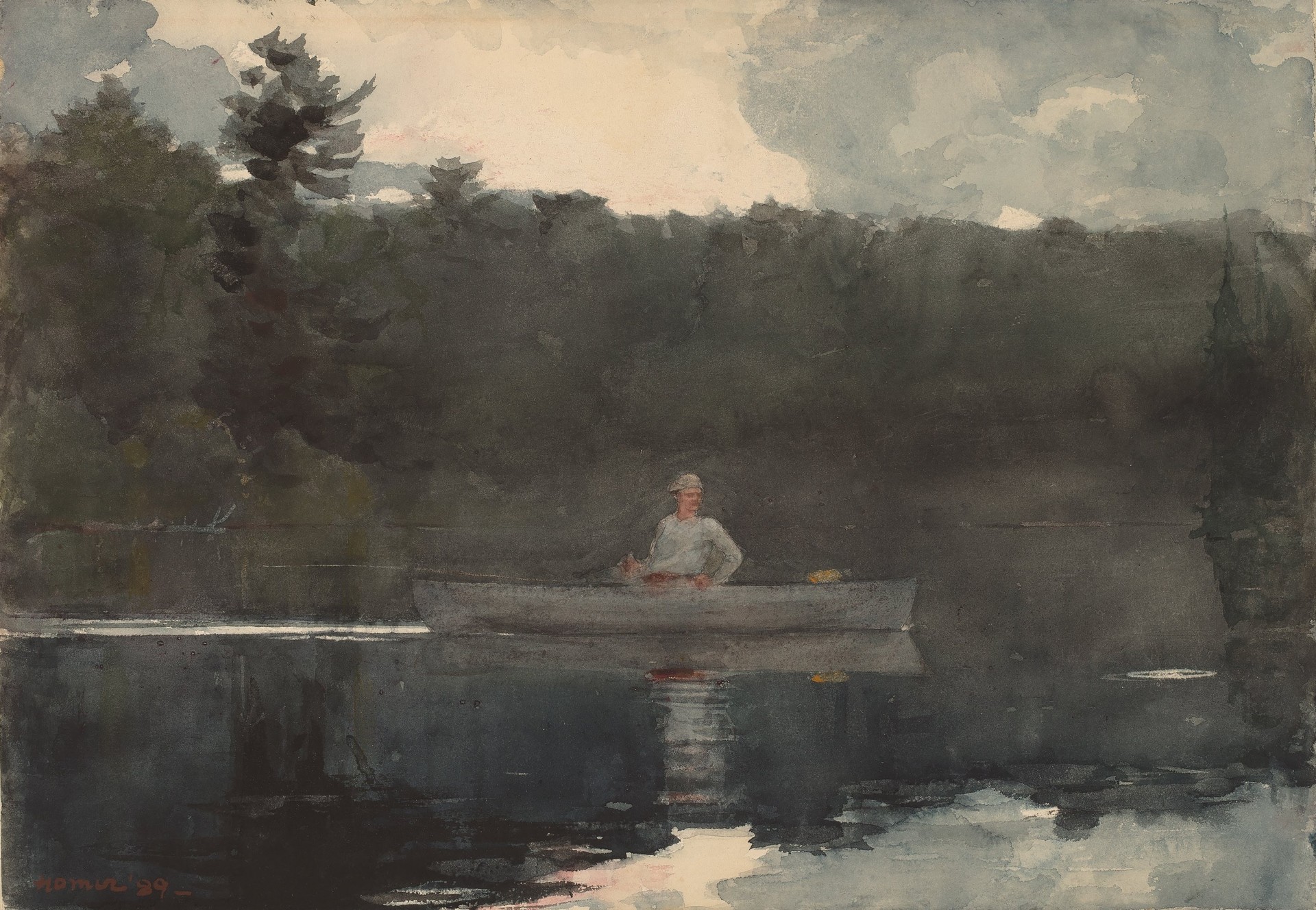The Lone Fisherman - by Winslow Homer