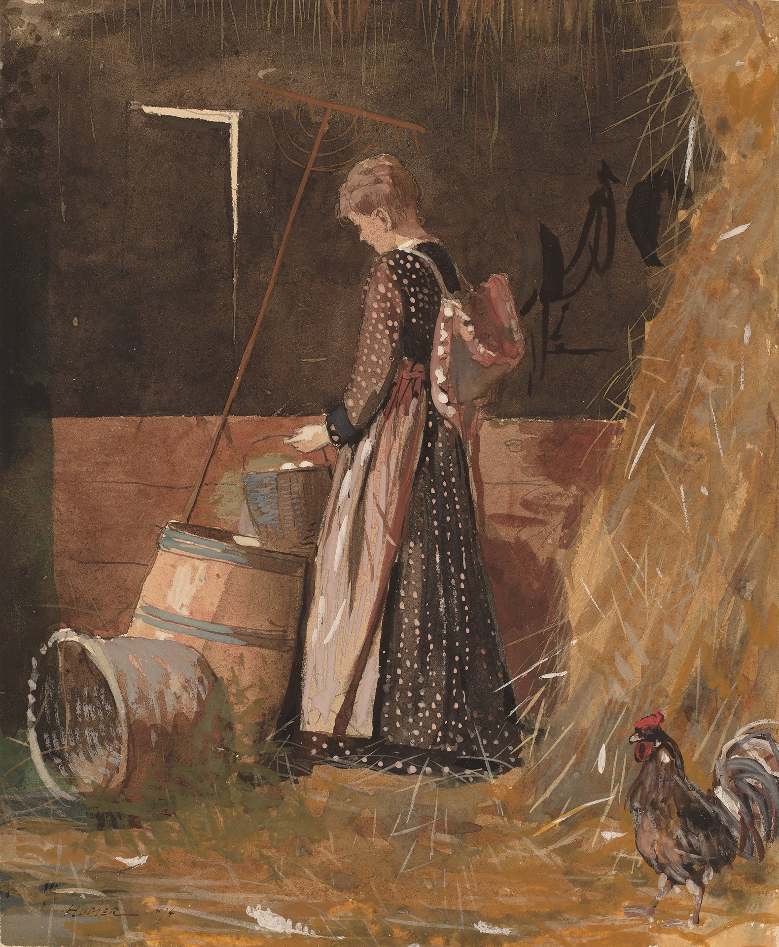 Fresh Eggs - by Winslow Homer