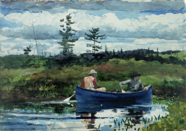 The Blue Boat - by Winslow Homer
