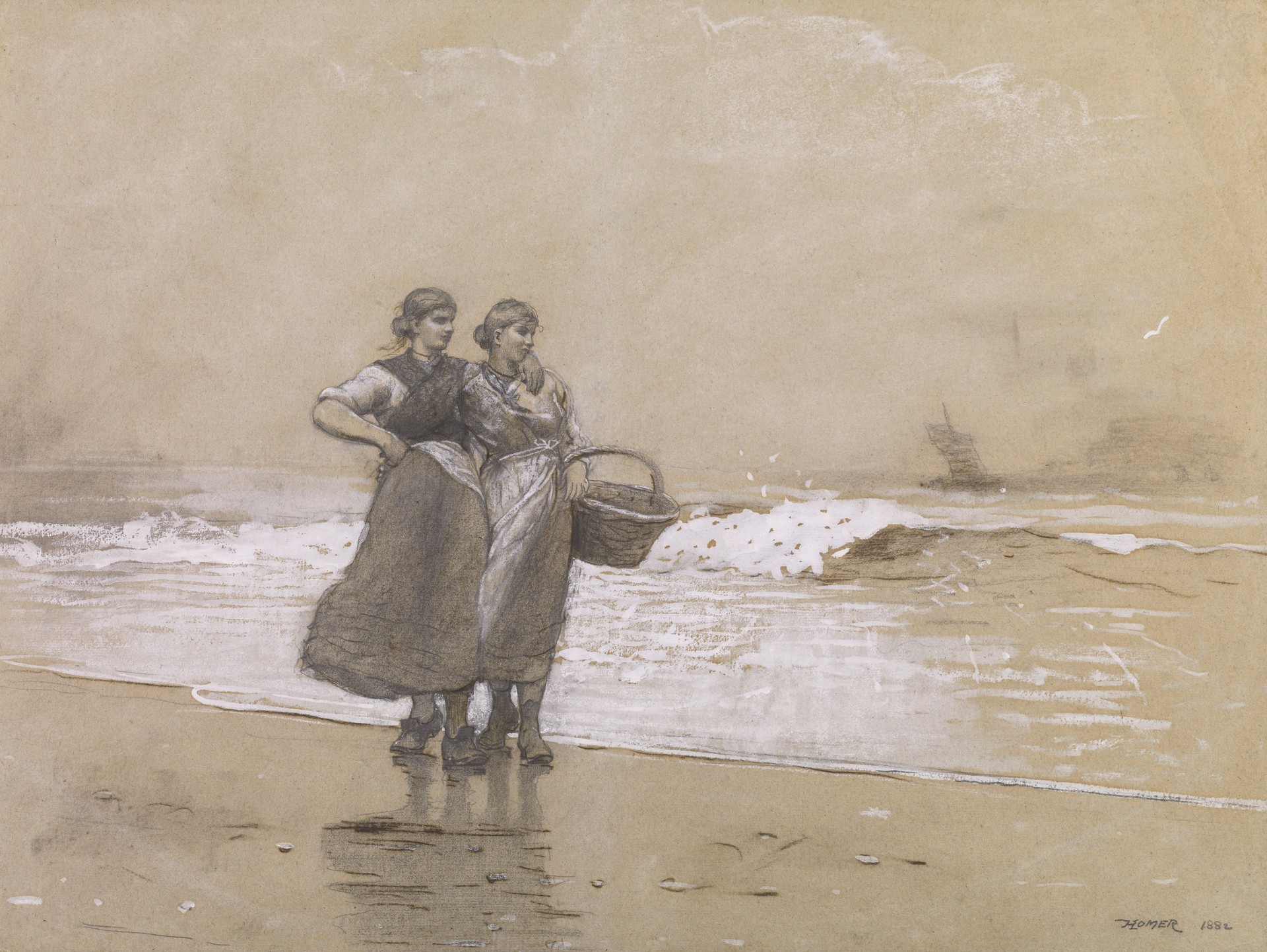 Blyth Sands - by Winslow Homer