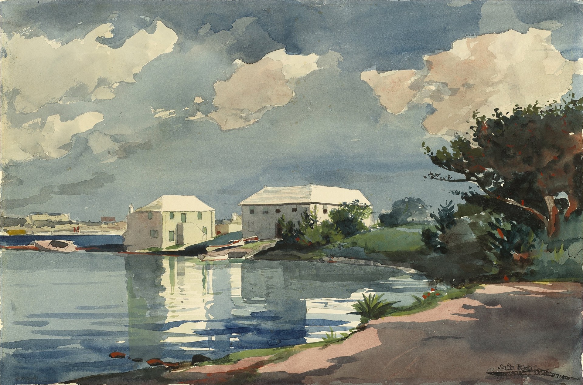 Salt Kettle, Bermuda - by Winslow Homer