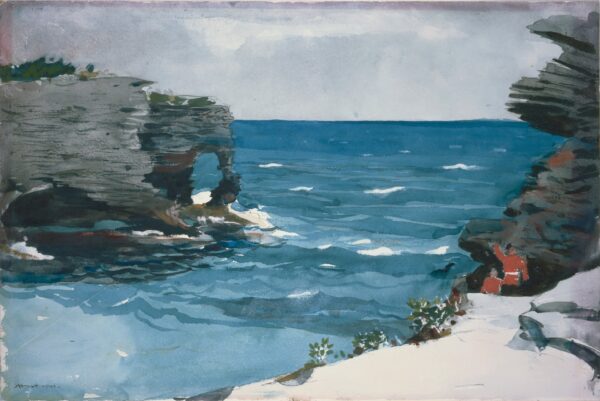 Rocky Shore, Bermuda - by Winslow Homer