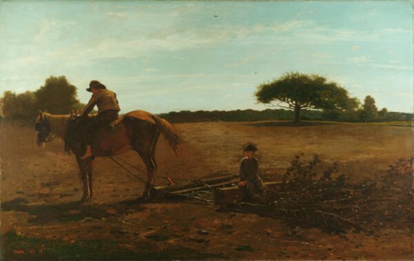 The Brush Harrow - by Winslow Homer