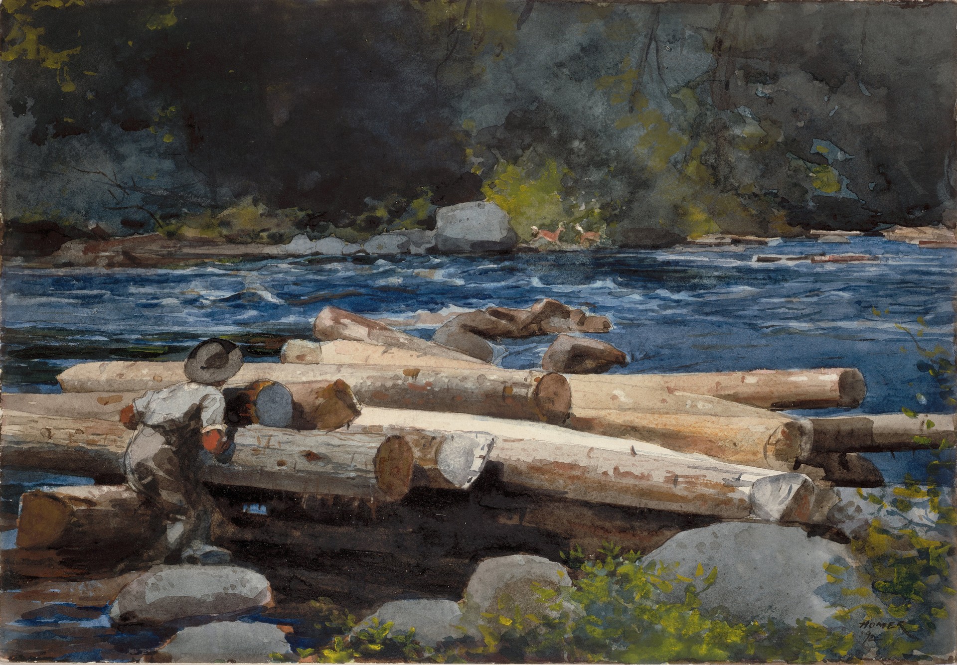 Hudson River - by Winslow Homer