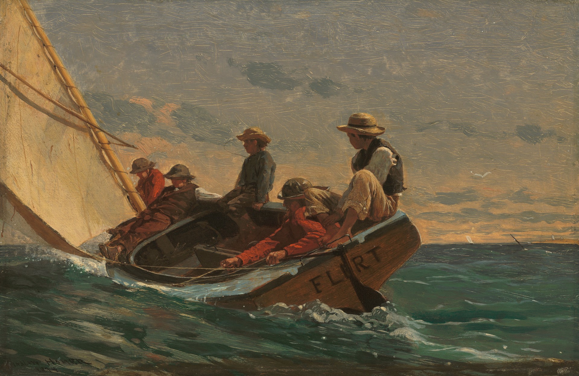 The Flirt - by Winslow Homer