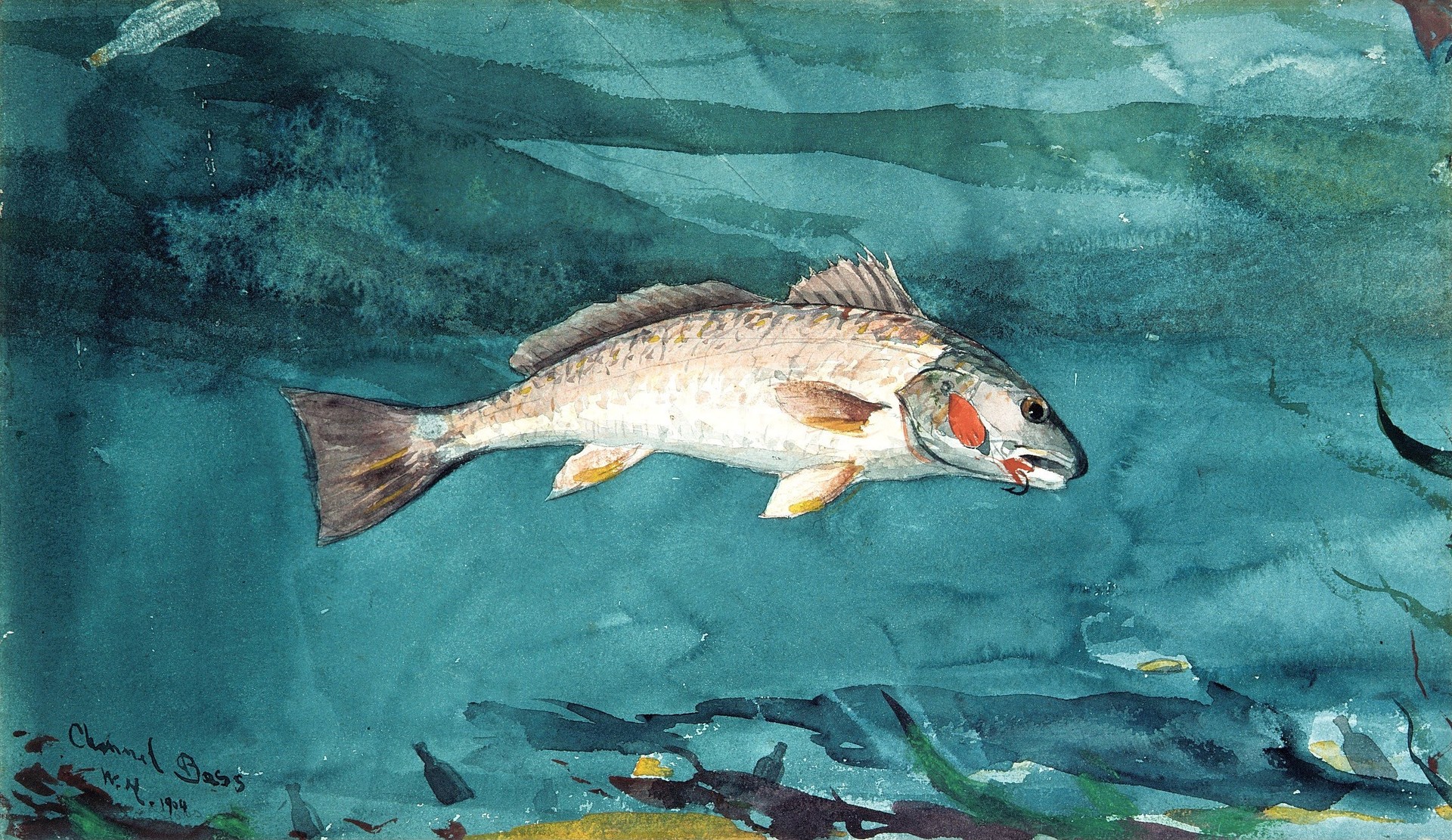 Channel Bass - by Winslow Homer