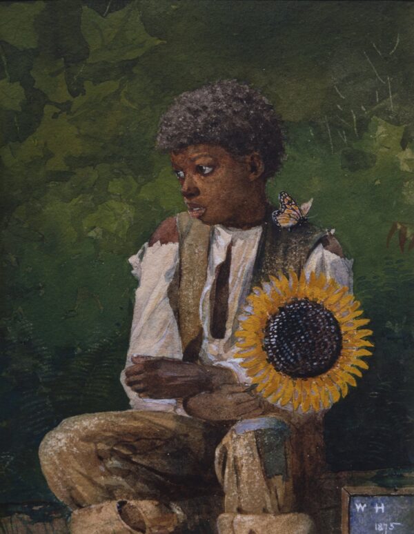 Taking Sunflower to Teacher - by Winslow Homer
