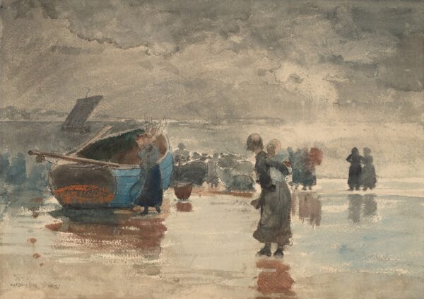 On the Sands - by Winslow Homer